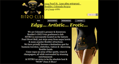 Desktop Screenshot of nitroclubboulder.com